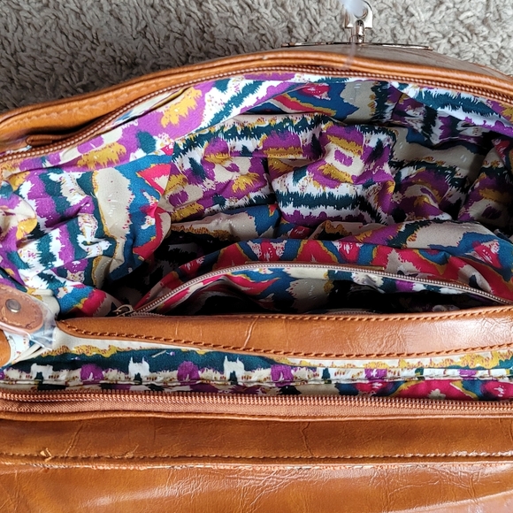 Street Level Woven Messrnger / Attache Bag. New With Tags, Vegan Leather - Picture 6 of 8